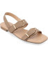 ფოტო #1 პროდუქტის Women's Twylah Buckle Flat Sandals