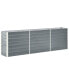 Фото #1 товара Garden Raised Bed Galvanized Steel 94.5"x15.7"x30.3" Gray