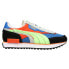 Фото #1 товара Puma Future Rider Displaced Lace Up Mens Multi Sneakers Casual Shoes 383148-02
