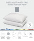 Фото #3 товара Gusseted Soft Plush Down Alternative Stomach Sleeper Pillow, Standard - Set of 2