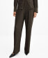 ფოტო #1 პროდუქტის Women's Textured Wide leg Pants