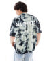 Фото #1 товара AllSaints Underground oversized t-shirt in dark tie dye exclusive to asos