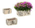 Фото #1 товара Горшки для цветов Relaxdays Декоративные бумажные корзины из березовой коры, 3 шт.