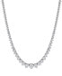 Фото #1 товара Lab Grown Diamond Graduated 16-1/2" Collar Necklace (10 ct. t.w.) in 14k White Gold or 14k Yellow Gold