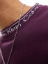 Фото #3 товара Calvin Klein running logo comfort sweatshirt in purple