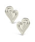 ფოტო #2 პროდუქტის Silver-Tone or Gold-Tone Statement Beating Heart Studs