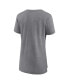 Фото #3 товара Women's Heathered Gray Distressed Cleveland Browns Drop Back Modern T-shirt