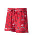 Фото #1 товара Men's Red Tampa Bay Buccaneers Breakthrough Jam Allover Print Knit Shorts