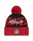 Фото #1 товара Men's Black Atlanta United FC Confident Cuffed Pom Knit Hat