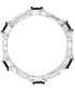 ფოტო #3 პროდუქტის Black Spinel & Polished Oval Ring (1-1/10 ct. t.w.) in Sterling Silver