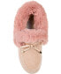 ფოტო #4 პროდუქტის Women's Midnight Faux Fur Moc Slippers