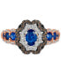 Chocolatier® Blueberry Sapphire™ (1 ct. t.w.) & Diamond (3/8 ct. t.w.) in 14k Rose & White Gold