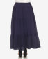 ფოტო #4 პროდუქტის Plus Size Pleated Tiered Maxi Skirt