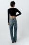 Long sleeve ribbed crop top