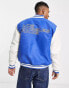 Фото #2 товара Pull&Bear NFL LA Rams vasity jacket in blue