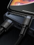 Фото #14 товара Wytrzymały nylonowy kabel przewód USB-C PD Iphone Lightning 18W QC3.0 1m czarny-szary