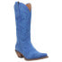 Dingo Out West Tall Snip Toe Womens Blue Casual Boots DI920-400