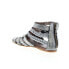 Фото #6 товара Roan by Bed Stu Willa F300003 Womens Gray Leather Zipper Strap Sandals Shoes 5