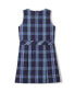 Big Girls School Uniform Plaid Jumper Top of Knee