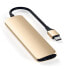 Фото #2 товара Satechi Aluminium Type-C Slim Mullti-Port Adapter 4K"Gold USB-C 4 in 1