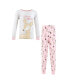 Little Girls Cotton Pajama Set, Deer