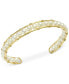 ფოტო #1 პროდუქტის Cultured Freshwater Pearl (5mm) Cuff Bracelet in 14k Gold-Plated Sterling Silver