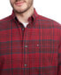 Фото #3 товара Men's Big & Tall Westley Regular-Fit Plaid Button-Down Brushed Twill Shirt