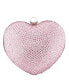 ფოტო #7 პროდუქტის Women's Crystal Heart Minaudiere Bag