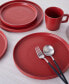 Cleo 16 Piece Stoneware Full Set, Service for 4