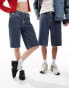 Calvin Klein Jeans 90s straight skater shorts in grey wash - ASOS Exclusive Graue Jeans, W26 - фото #2