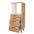 Backofenschrank Structura mit Schubladen