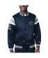 ფოტო #1 პროდუქტის Men's White Dallas Cowboys Satin Varsity Full-Snap Jacket