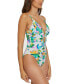 ფოტო #3 პროდუქტის Women's Isla Verde Tropical-Print One-Piece Swimsuit