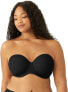 Фото #1 товара Wacoal 278471 Womens Red Carpet Strapless Full Busted Underwire Bra, Black, 42DD