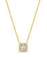 Фото #1 товара Le Vian nude™ Diamond Halo 20" Pendant Necklace (3/8 ct. t.w.) in 14k Rose Gold or 14k Yellow Gold