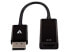 Фото #1 товара Аксессуар кабель DisplayPort to HDMI V7 Slim черный