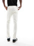 ASOS DESIGN 2 pack skinny chinos in off white and charcoal