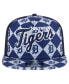 Men's Navy Detroit Tigers Seeing Diamonds A-Frame Trucker 9FIFTY Snapback Hat