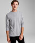 Фото #1 товара Men's Regular-Fit Ottoman Ribbed Long-Sleeve T-Shirt, Created for Macy's