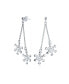 Фото #1 товара Серьги Bling Jewelry Christmas Holiday Snowflake Dangle Tassel