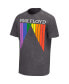 Фото #2 товара Men's Black Pink Distressed Floyd Prism Washed T-shirt