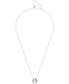 ფოტო #2 პროდუქტის Mesmera Silver-Tone Crystal Pendant Slider Necklace, 29-1/2"