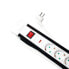 LogiLink LPS211 - 3 m - 5 AC outlet(s) - Indoor - Plastic - Black,White - RoHS - CE