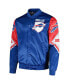 Men's Royal Buffalo Bills Fanimation Satin Full-Snap Jacket Синий, 3XL - фото #2