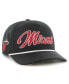 ფოტო #1 პროდუქტის Men's Black Miami Heat Overhand Logo Hitch Adjustable Hat