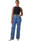 Фото #4 товара Women's Curvy Stretch Straight Jeans