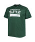 Фото #2 товара Men's Green Michigan State Spartans Big and Tall Raglan T-shirt