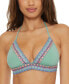 ფოტო #1 პროდუქტის Women's Fiesta Crochet-Trim Halter Bikini Top