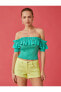 Фото #11 товара Блузка Koton Crop Atlet Ruffle Open Shoulder