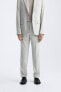 Textured suit trousers